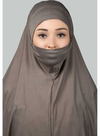 Resim Altobeh Hazır Türban Peçeli Pratik Eşarp Tesettür Nikaplı Hijab - Namaz Örtüsü Sufle 3xl - Koyu Vizon Koyu Vizon 