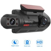 Resim Concord 3 inç WiFi 1080P gece görüş Dashcam 170 geniş açı çift Lens arka DVR IPS ekran araç içi kamera 