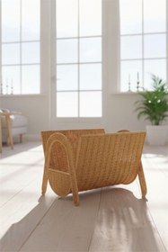 Resim Bayev Favorite 9106 Rattan Gazetelik Dergilik Hasır Dekoratif Organizer Sepet 