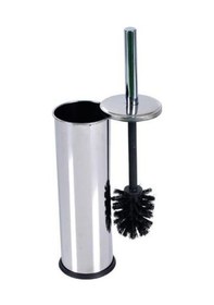 Resim Wc Tuvalet Klozet Fırçası Krom Paslanmaz 