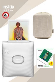 Resim Fujifilm Instax Sq Link Beyaz Ex D Akıllı Telefon Yazıcısı Ve Hediye Seti 4 