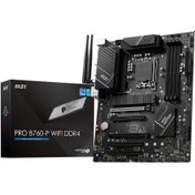 Resim Msı PRO B760-P WIFI DDR4 Intel B760 Soket 1700 DDR4 5333(OC)MHz ATX Gaming (Oyuncu) Anakart 