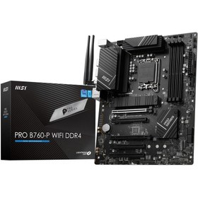 Resim Msı PRO B760-P WIFI DDR4 Intel B760 Soket 1700 DDR4 5333(OC)MHz ATX Gaming (Oyuncu) Anakart 
