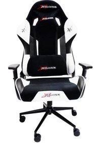 Resim XbladeGamer Terletmez Babyface Kumaş Oyuncu Koltuğu Black White (OTANTİK) 