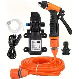 Resim Willowhaven 36v Taşınabilir Araba Yıkama Makinesi Su Tabancası Kırmızı Hortum 