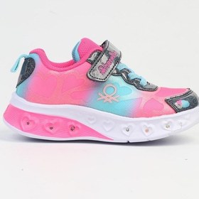 Resim Benetton İthal Fusya Mavi Işıklı Çocuk Spor Ayakkabı Bnı-10127 001 