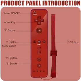 Resim Vaileal Wii için 2'li paket kontrol cihazı: Wii ve Wii U için uzaktan kumanda, Wii u Remote silikon gövdeli ve bilek kayışlı uzaktan kumanda, Nintendo Wii konsolu için kablosuz hareket sensörü Gpad 