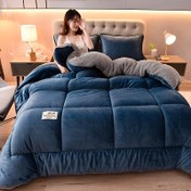 Resim 1 adet Rahat Yumuşak Süt Fleece Sıcak Kış Yorganı, Popüler Plaid 180g Yüksek Ağırlıkta Dikişli. Rahat ve Dayanıklı, Yatak Odası, Misafir Odası, Yurt, Otel vb. için Uygun, Makinede Yıkanabilir, Elde Yıkanabilir 