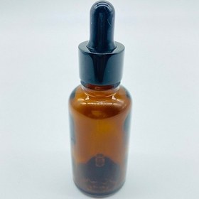 Resim Şişe Dükkanı Siyah Metal Kapak Top Uç Damlalıklı Cam Amber Şişe 10 x 30 ML 