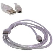 Resim Ipod Şarj Aleti Kablosu 5 Pin Geniş 1.5 Metre Şeffaf 