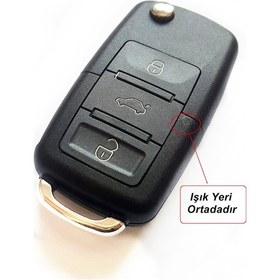 Resim Volkswagen Golf 5 Jetta A5 Caddy 2004-2010 Uyumlu Anahtar Kabı Oto Anahtarlık 