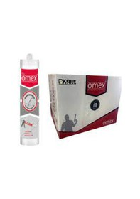 Resim Omex Silikonize Mastik 450 Gr Beyaz 30 Adet Beyaz 