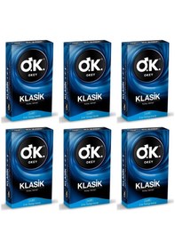 Resim Okey Klasik Prezervatif 10'lu X 6 Paket Kondom 