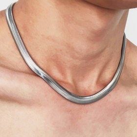 Resim 1 adet Glamorous 6mm Kalınlılıkta Yılan Kemeri Erkekler için, Paslanmaz Çelik, YANHUI Markası, Manyetik Olmayan, Kolye Malzemesi: Yok, Ana Malzeme: Paslanmaz Çelik 