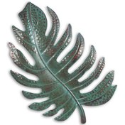 Resim Youmex Yeşil Demir Yapay Yaprak, El Yapımı Duvar Dekoru - Ev Ofis Düğün Etkinlik Dekorasyon Aksesuarı 28x41cm Nt-hs05 