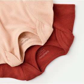Resim BabyCosy Organik Kısa Kollu Çıtçıtlı Yazlık 2li Erkek Bebek Atlet Zıbın 