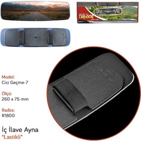 Resim Takgör İç Dikiz Ayna Cici Geçme-7 R1800 Lastikli 260x75 Mm 539.020 
