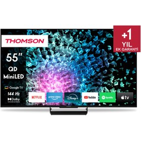 Resim Thomson 55MG7C15 55" 139 Ekran Uydu Alıcılı 4K Ultra HD QD MiniLED Google TV 