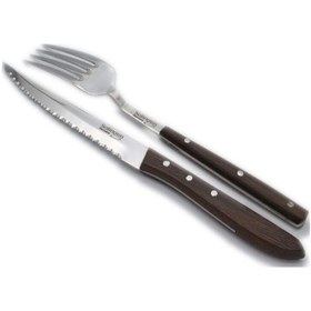 Resim Solingen Steak Bıçağı 4'Lü Set 2 Bıçak 2 Çatal Et Bıçağı Çatal 