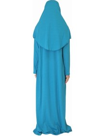 Resim Zehranaz Namaz Elbisesi Turkuaz Fermuarsız Namaz Elbisesi Turkuaz 