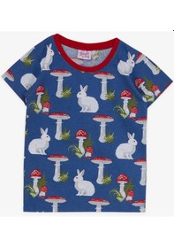 Resim Breeze Kız Bebek Pijama Takımı Doğa Temalı Tavşancık Desenli 9 Ay-3 Yaş, Mavi-mavi Mavi 