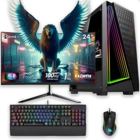 Resim İzoly E-Vix Leda I5-10400F 16GB 256GB M.2 Nvme Rx 580 8gb 24" Oyuncu Masaüstü Bilgisayarı 