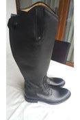 Resim mg binicilik malzemeleri Uniseks Siyah Binici Çizmesi 