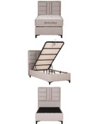 Resim Kilim Mobilya Bamboo Sleepy Sandıklı Baza (Başlıksız) 100x200 Krem 