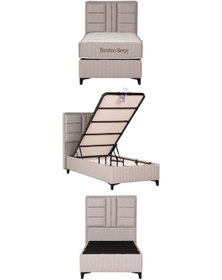 Resim Kilim Mobilya Bamboo Sleepy Sandıklı Baza (Başlıksız) 100x200 Krem 