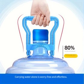 Resim 1 adet/2 adet Varil Su Pompaları Pratik ve Hızlı Kalınlaştırılmış Kova Kaldırıcılar Büyük Varil Su Pompaları Saf Su Kovaları Mineral Su Kovaları Taşınabilir Pratik ve Hızlı İş Tasarrufu Su Kovalarını Kaldırıp Taşıyabilir Su Pompaları El Tipi 