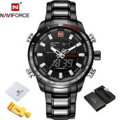 Resim Hanyang Bbw-Box Erkek Saatler Lüks Moda Spor Izle Navıforce Marka Erkekler Kuvars Analog Dijital Saat Erkek Su Geçirmez Paslanmaz Çelik Saatler (Yurt Dışından) 