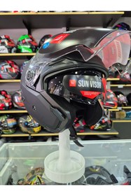 Resim MT KASK COSMO SV SOLID A1 MAT SİYAH MOTOSİKLET KASKI 