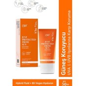 Resim She Vec Just Protected From Sun Aydınlatıcı ve Leke Karşıtı Güneş Koruyucu Krem SPF50 50ml 