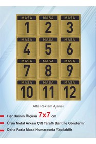 Resim ALFA REKLAM AJANSI MASA NUMARASI 1 DEN 12 YE KADAR 