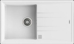 Resim TEKA Beyaz Stone 50 B-TG Tek Gözlü Granit Eviye (TEKA.115330026) 