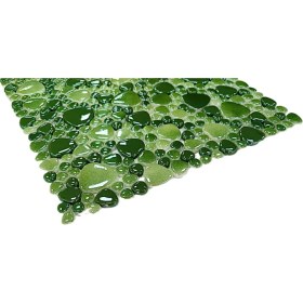 Resim Mutfak Tezgah Arası, Havuz, Banyo, Sauna, Spa, Iç ve Dış Dekorasyonda Tüm Yüzeyler Için, Damla Yeşil Mix, 31,5X31,5CM. Fileli Cam Mozaik. ( 10 File Karo = 1m2 Fiyatıdır. ) 