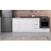 Resim Minar 220 Cm Mutfak Dolabı Beyaz 220-B4-Alt Modül Beyaz 