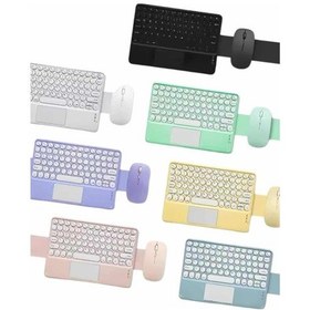 Resim Bluetooth Touchpad Klavye İnce Taşınabilir Q Klavye 