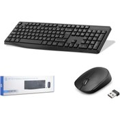 Resim HP Cs10 7ya13pa Kablosuz Klavye Mouse Set Türkçe Q Siyah 