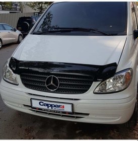 Resim Mercedes Viano Ön Kaput Koruma Rüzgarlığı 3Mm Akrilik Abs Parl 