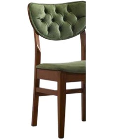 Resim Bengimobilya Sandalye Zus107 Kapitone Model Kayın Retro Iskelet Ceviz Nubuk Dö 