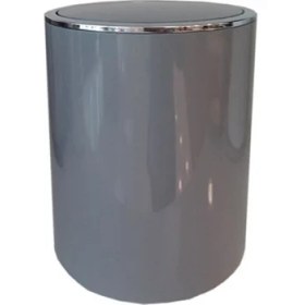 Resim Primanova Lenox 6lt Gri Çöp Kovası ve Tuvalet Fırçası 