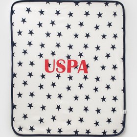 Resim U.S. Polo Assn. U.S. Polo Assn Erkek Bebek Beyaz Battaniye 