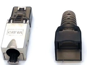 Resim Beek Bn-Mp6A-Ft Cat6A Stp Sonlandırma Yuvası Siyah Renk Cat6A Stp Field Termination Plug With Black Colour 