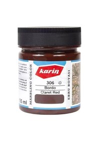 Resim Karin Ebru Boyası Ezilmiş 306 Bordo 105cc 