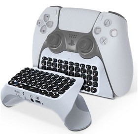 Resim Ps5 Dualsense Wireless Controller Ps5 Oyun Kolu Uyumlu Bluetooth Kablosuz Mini Klavye 