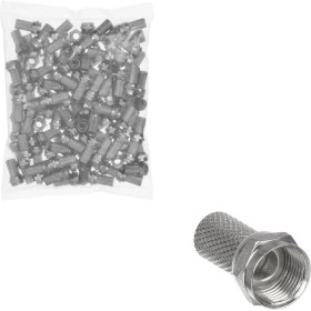 Resim OEM F Konnektör Rg6 Geniş Standart (100 Adet) Polaxtor 