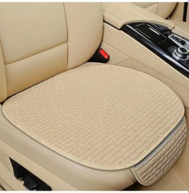Resim Evrensel Boyut Kaymaz Araba Klozet Kapağı Araba Koltuğu Ön Koltuk Koruyucu Beige 