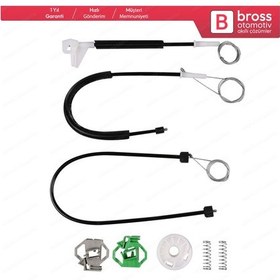 Resim VW Polo Classic Caddy MK2 6K4837401P İçin Ön Sol Cam Kriko Seti 