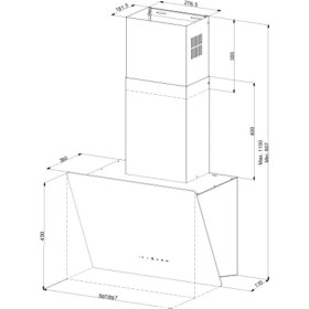 Resim Narte H30060B Sessiz Duvar Tipi Davlumbaz 
